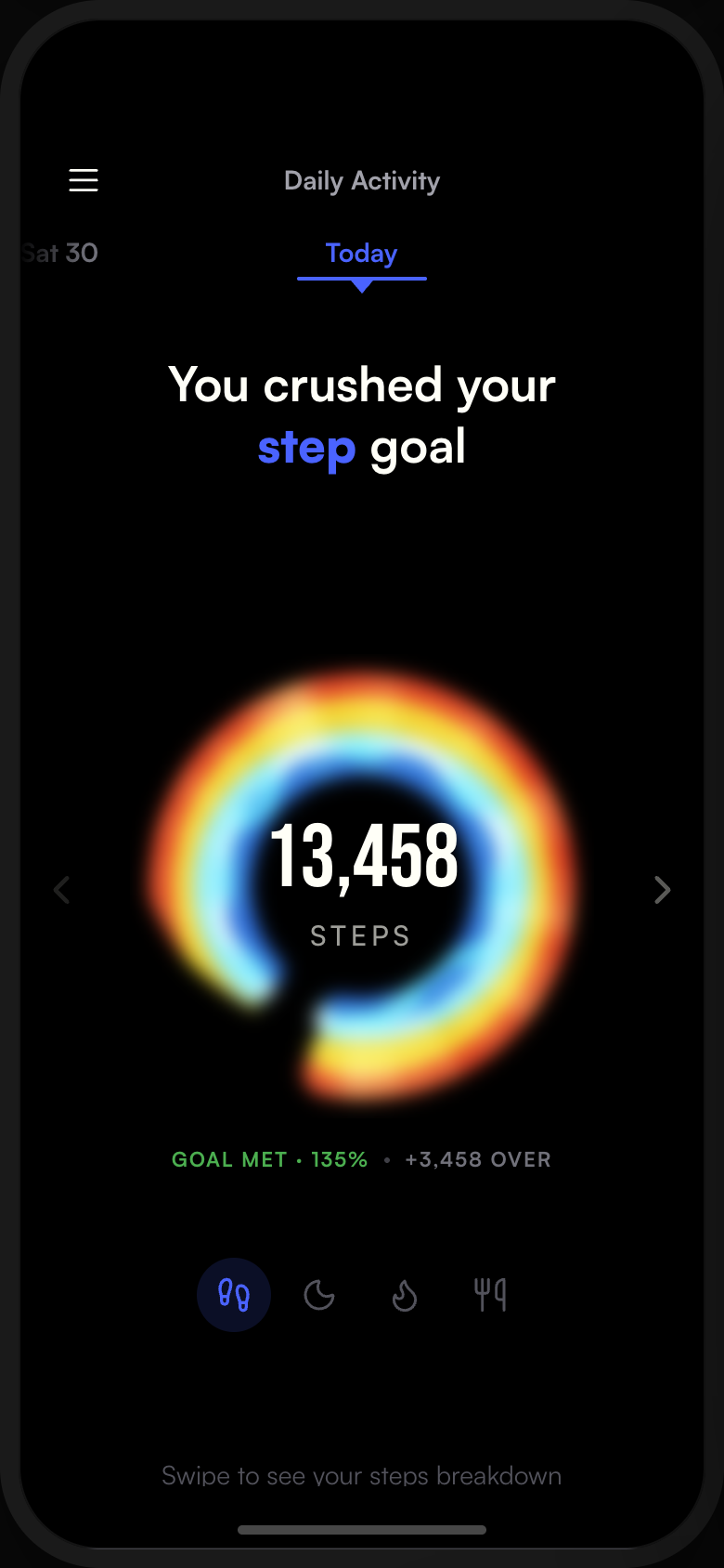 Steps screen from the Magnus storybook